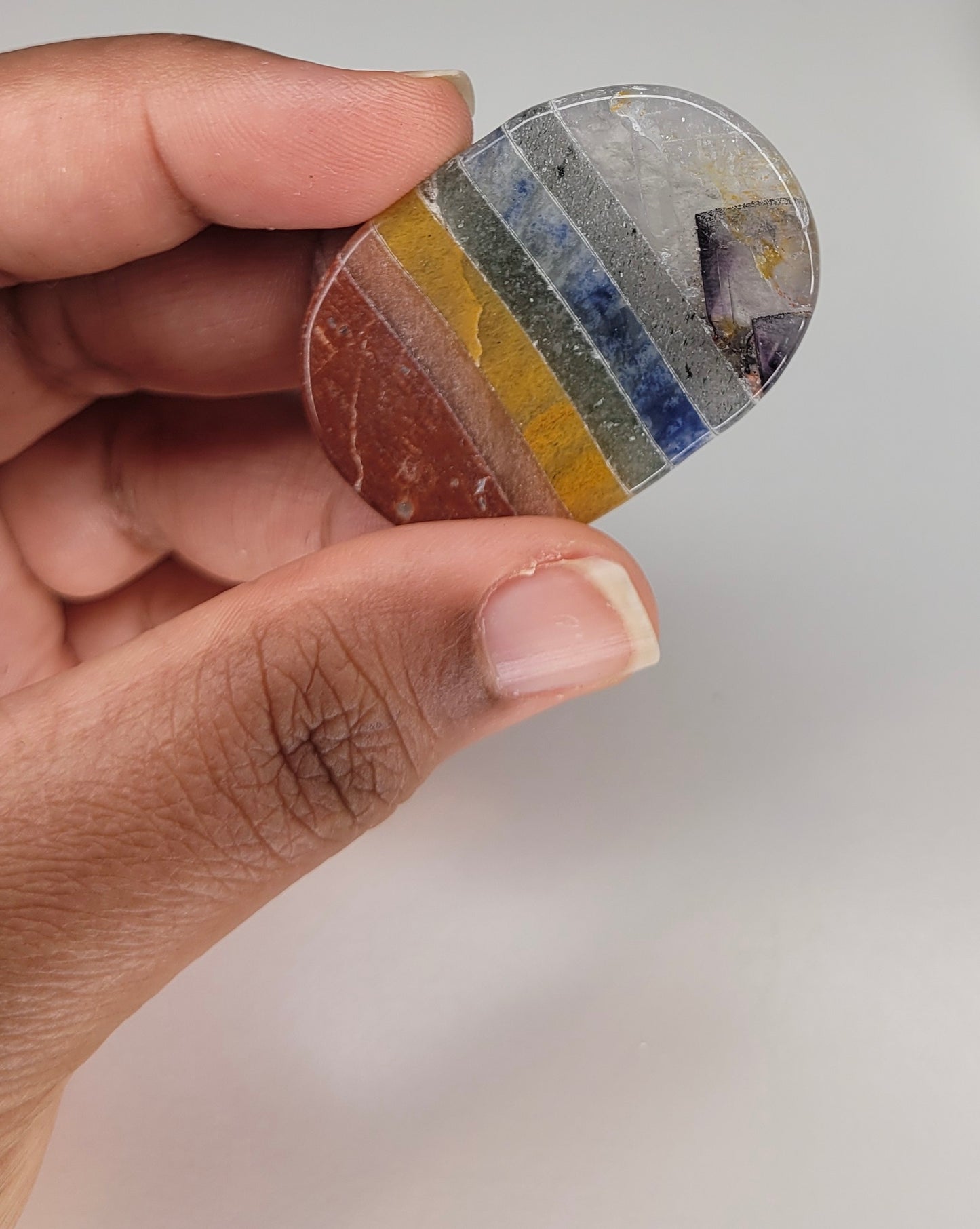 7 Chakra Worry Stone