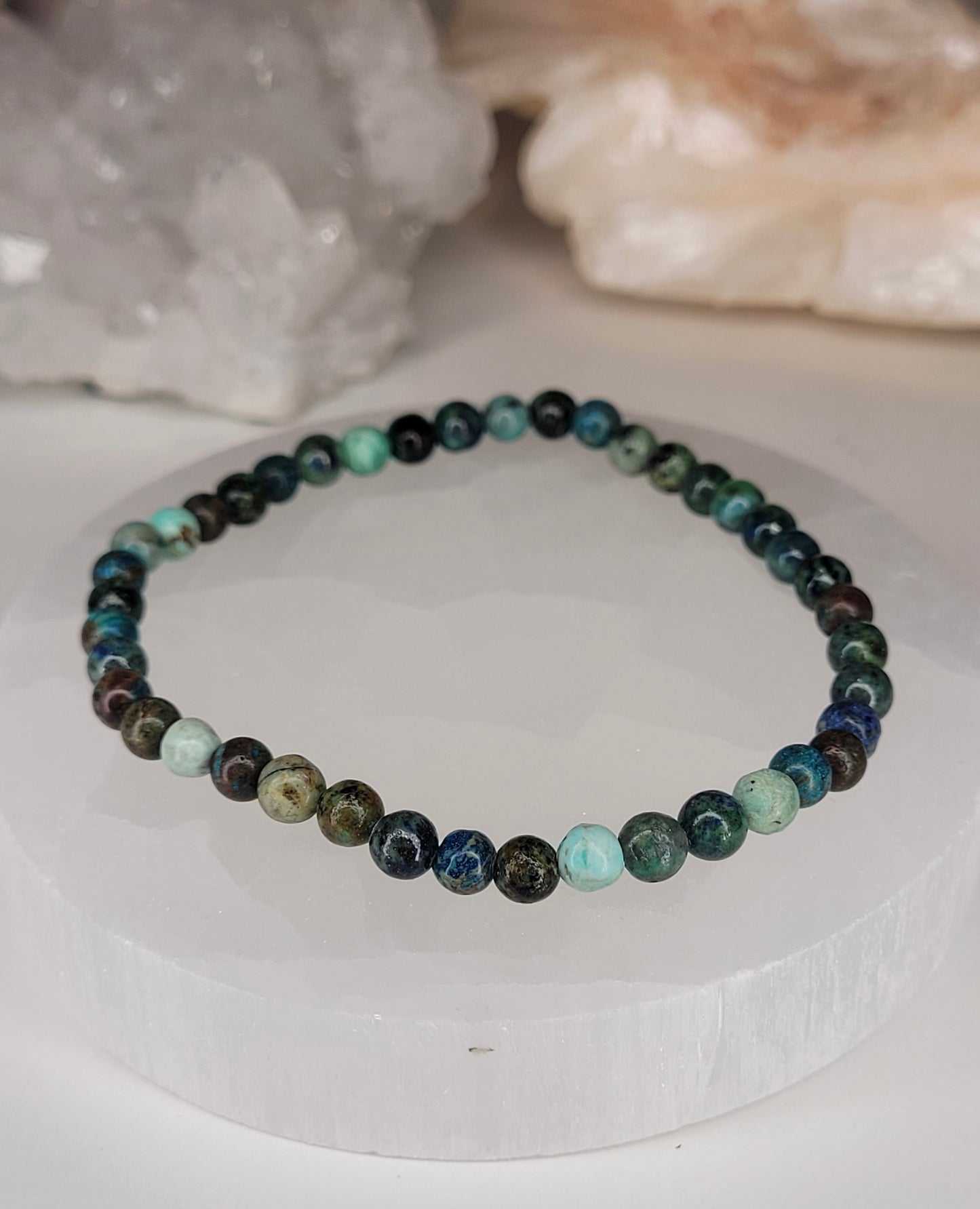 Chrysocolla Crystal Bracelet