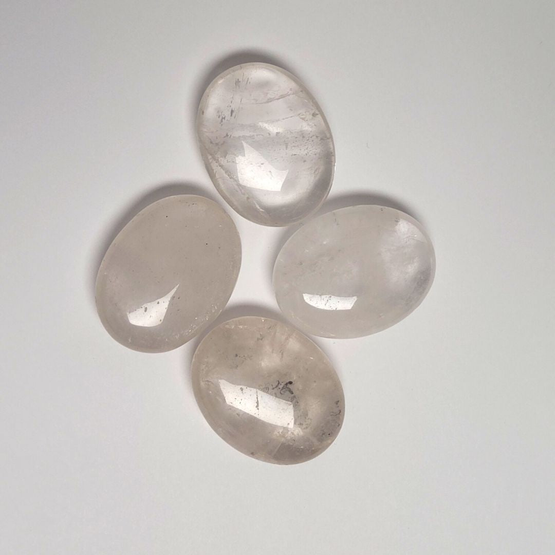 Clear Quartz Palm Stone