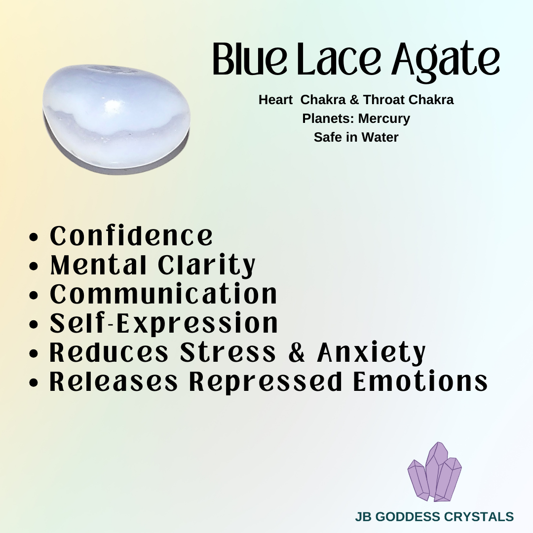 Blue Lace Agate Jewelry Set