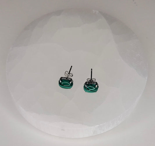 Malachite Crystal Earrings